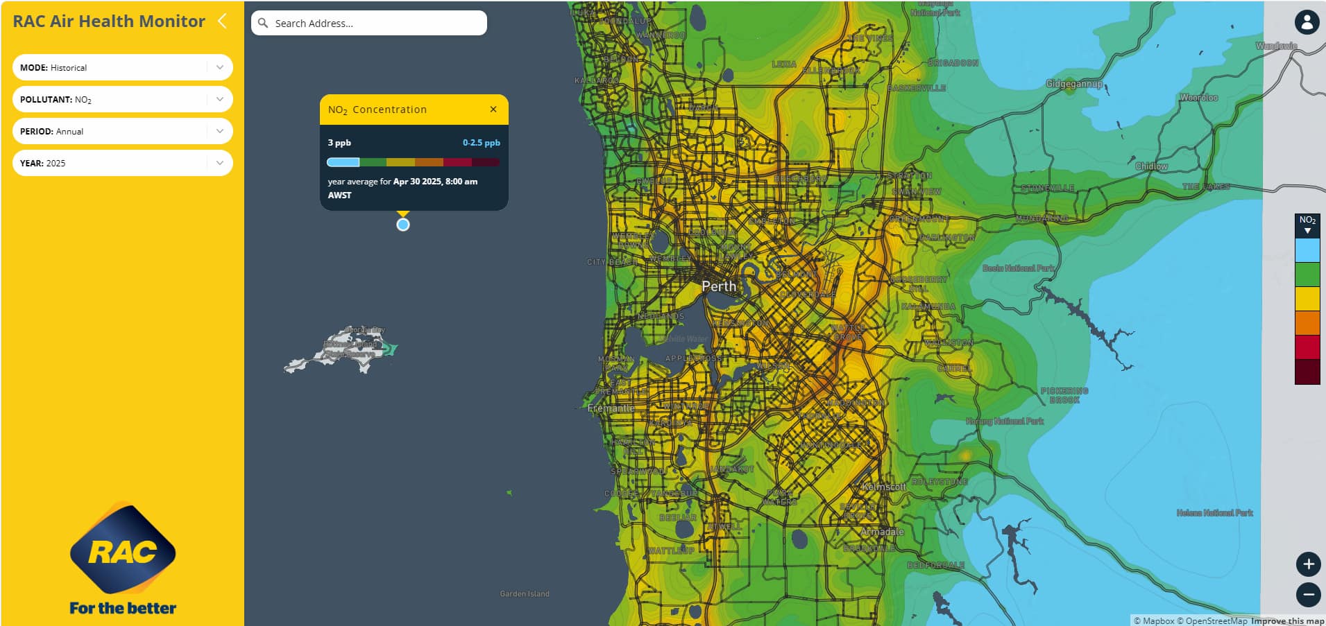 Air quality data and decision-support tools